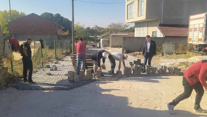 LALAPAŞA'DA YOL ÇALIŞMALARI TAMAMLANDI