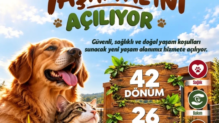 SAHİPSİZ HAYVAN DOĞAL YAŞAM ALANI 6 EKİM’DE AÇILIYOR
