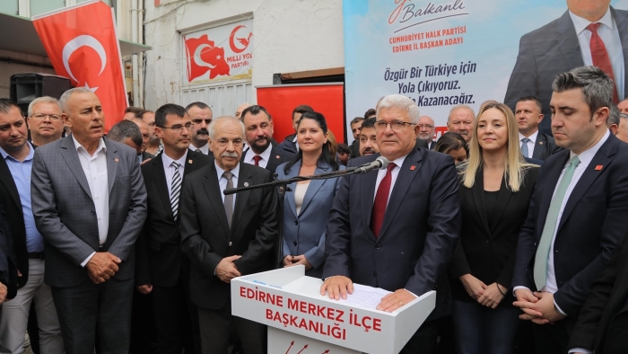 YÜCEL BALKANLI CHP EDİRNE İL BAŞKANLIĞINA ADAYLIĞINI AÇIKLADI