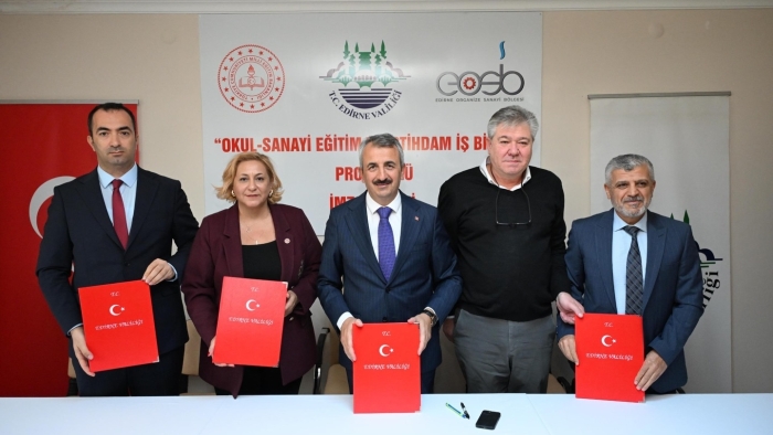 ‘OKUL SANAYİ EĞİTİM VE İSTİHDAM İŞ BİRLİĞİ’ PROTOKOLÜ İMZA TÖRENİ YAPILDI