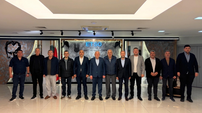 BORSA BAŞKANI ADAYI KURBAN VE EKİBİNDEN ETSO’YA ZİYARET