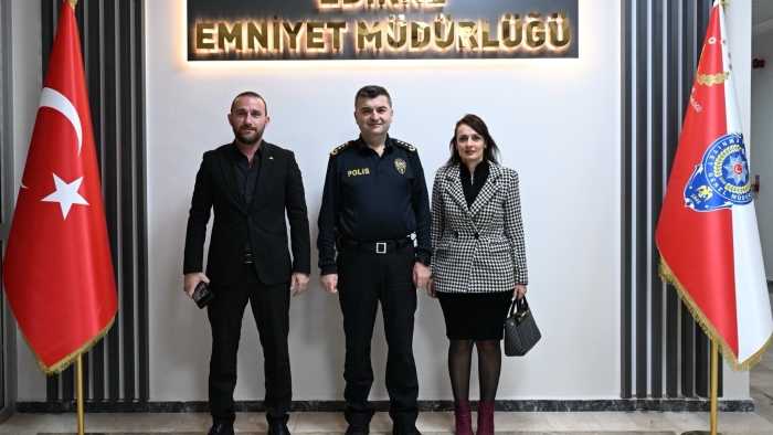 EDİRNE ULAK GAZETESİ’NDEN İL EMNİYET MÜDÜRÜ MUHİTTİN AYHAN’A ZİYARET